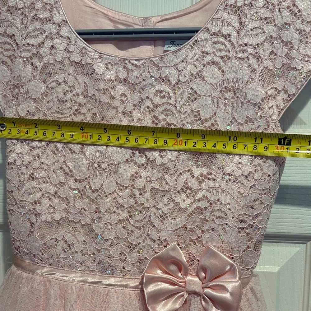Jona Michelle Girl’s Pink Party Dress - Size 12 - Picture 14 of 16